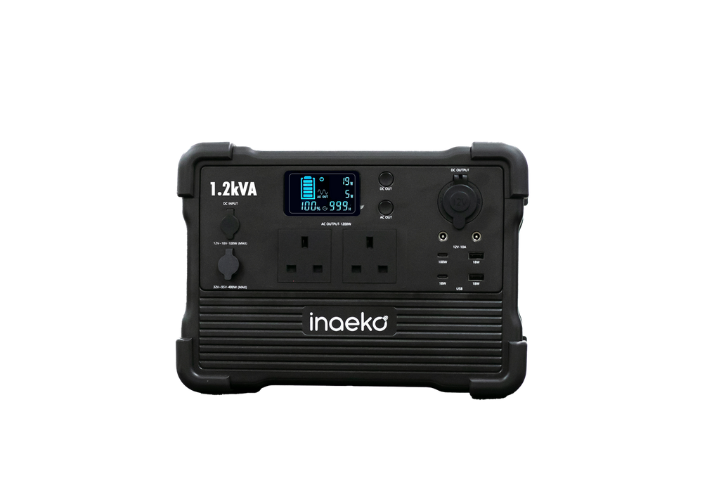 1.2kVA Portable Solar Generator with 614Wh LFP Battery Storage
