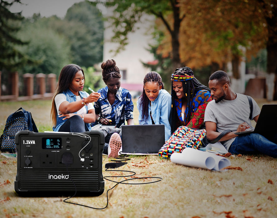 1.2kVA Portable Solar Generator with 614Wh LFP Battery Storage