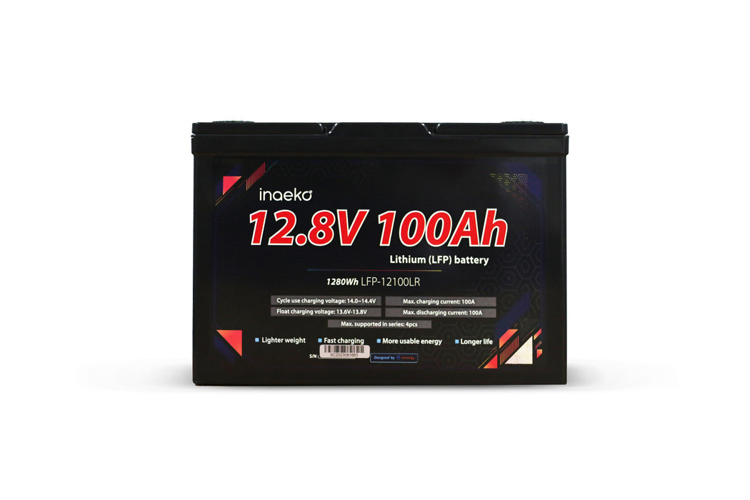12V 100Ah Lithium-ion (LFP) Battery with 3 years Warranty