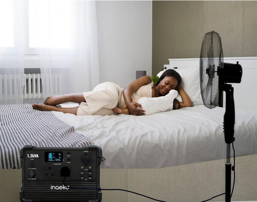 1.2kVA Portable Solar Generator with 614Wh LFP Battery Storage